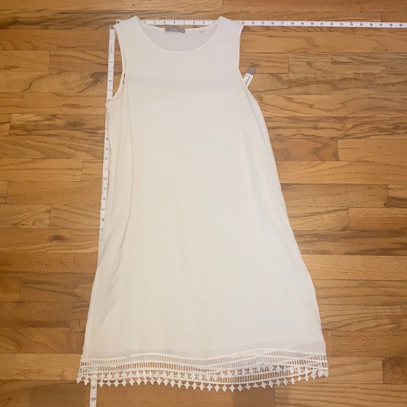 Tart Dresses & Skirts - Cream, shift dress with lattice cut out details
